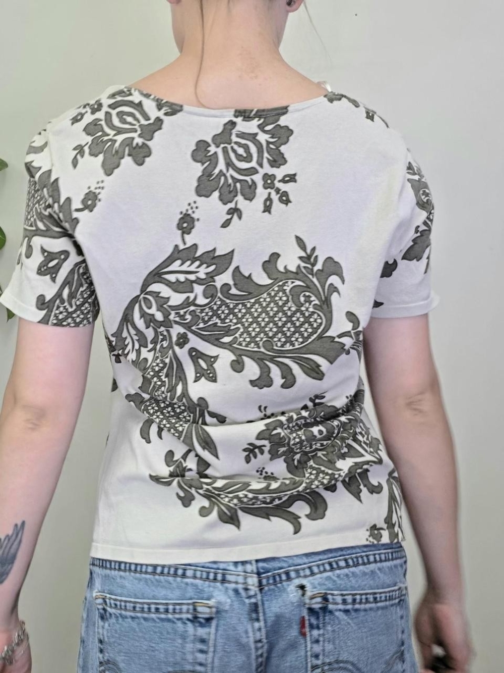 Vintage Y2K paisley print boho tee Size M - Picture 6 of 8